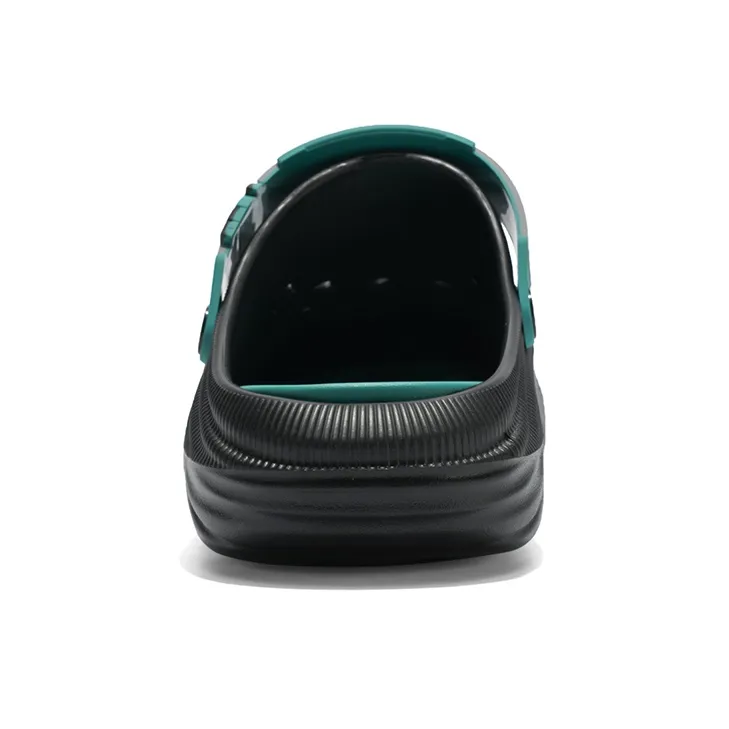 DEERWAY Clogs Men's Black Emerald Green-5