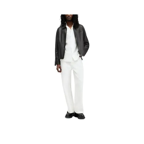 ALLSAINTS Leather Jacket Men's Black