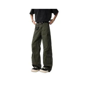 GEOFFREY B. SMALL Cargo Pants Unisex Army Green