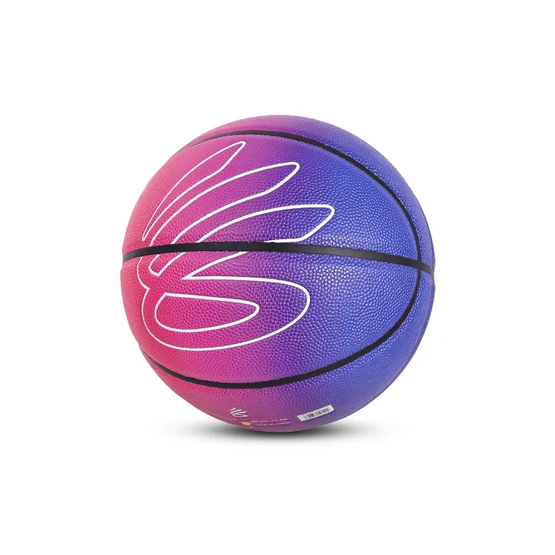Under Armour CURRY Gradient Collection PU Basketball Gradient Purple Pink Size 7 Ball Training Unisex-1