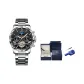 Silver Case Black Dial[Blue Box+Shopping Bag+Watch Adjuster]