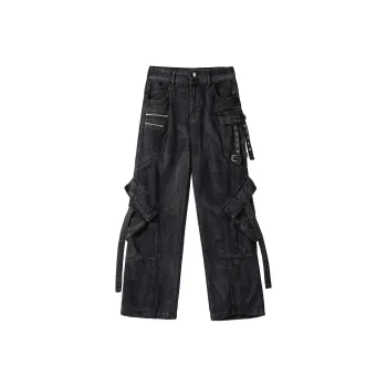 Cotton Jeans Unisex Smoke Gray