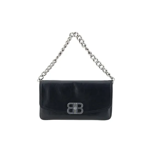 Balenciaga Calfskin One chain-link Handbag Women's Black