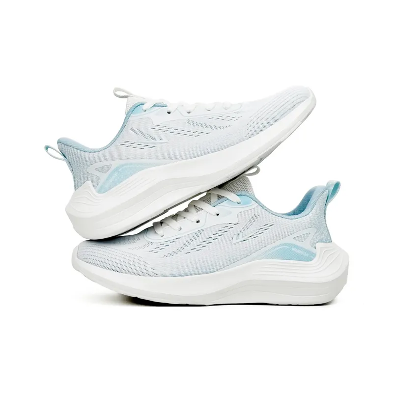 Warrior Breathable, Lightweight Coverage Low Top Casual Running Shoes Women's White Blue-3