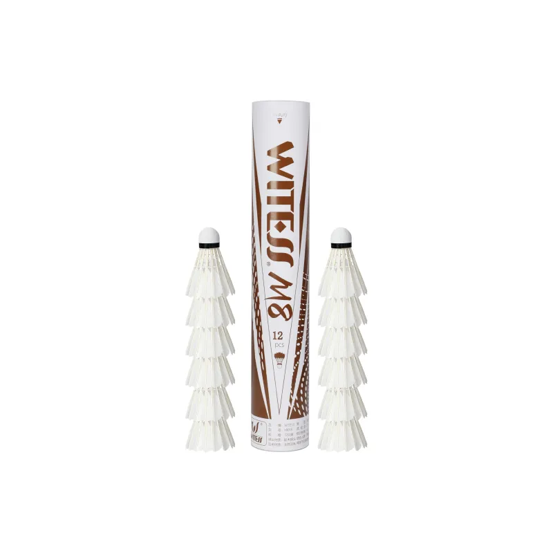 WITESS M8 12 Pack Duck Feather Competition Exclusive Shuttlecocks-0