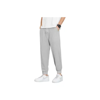 Tonlion Casual Pants Unisex Light Gray