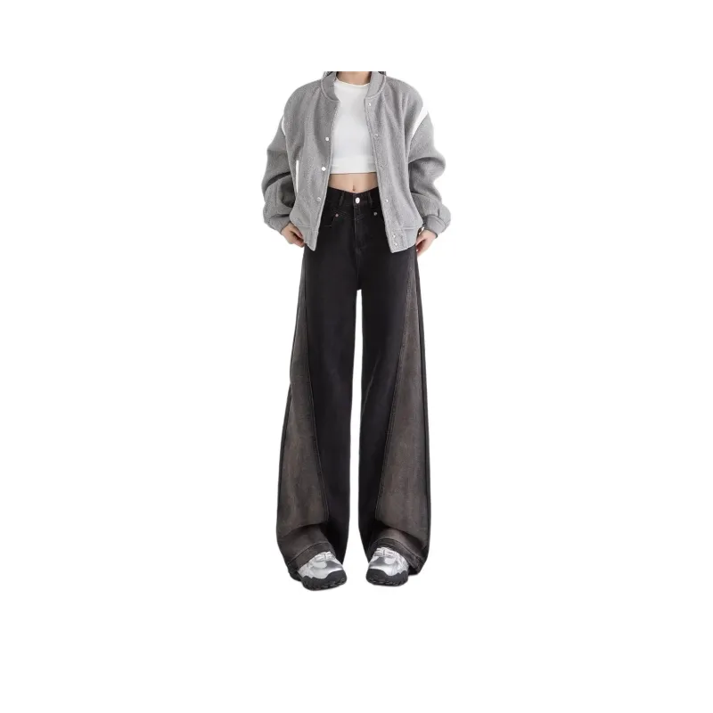 MGXEK Jeans Unisex Black Gray-0