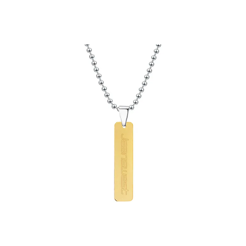 JEANSWEST Titanium Steel Necklaces Unisex-3