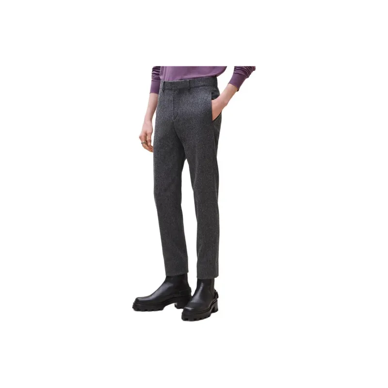HERMES Suit Trousers Men Gray-0