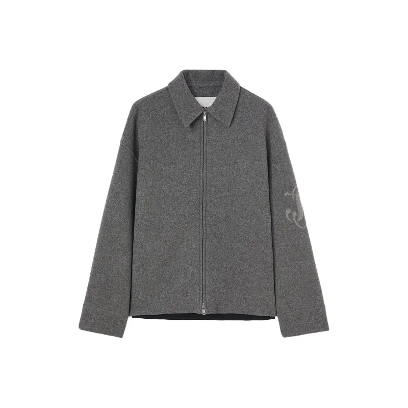 JIL SANDER Zipped Up Wool Jacket-0