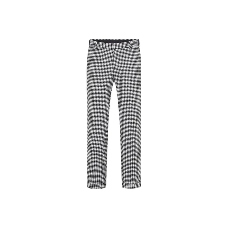 DEGAIA Suit Trouser Men's Black White-0