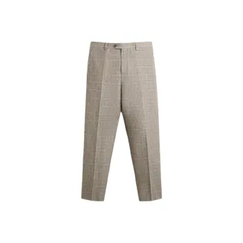 ZARA Suit Trousers Men Brown