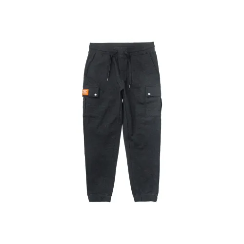 AKCLUB Vintage Collection Knitted Fabric Sports Sweatpants Men's Charcoal Ash Gray