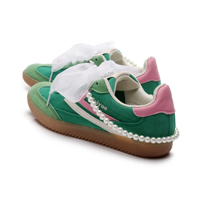 Feiyue Girly Heart Series Anti Slip Wear Resistant Low Top Skateboard Shoes Women's-7