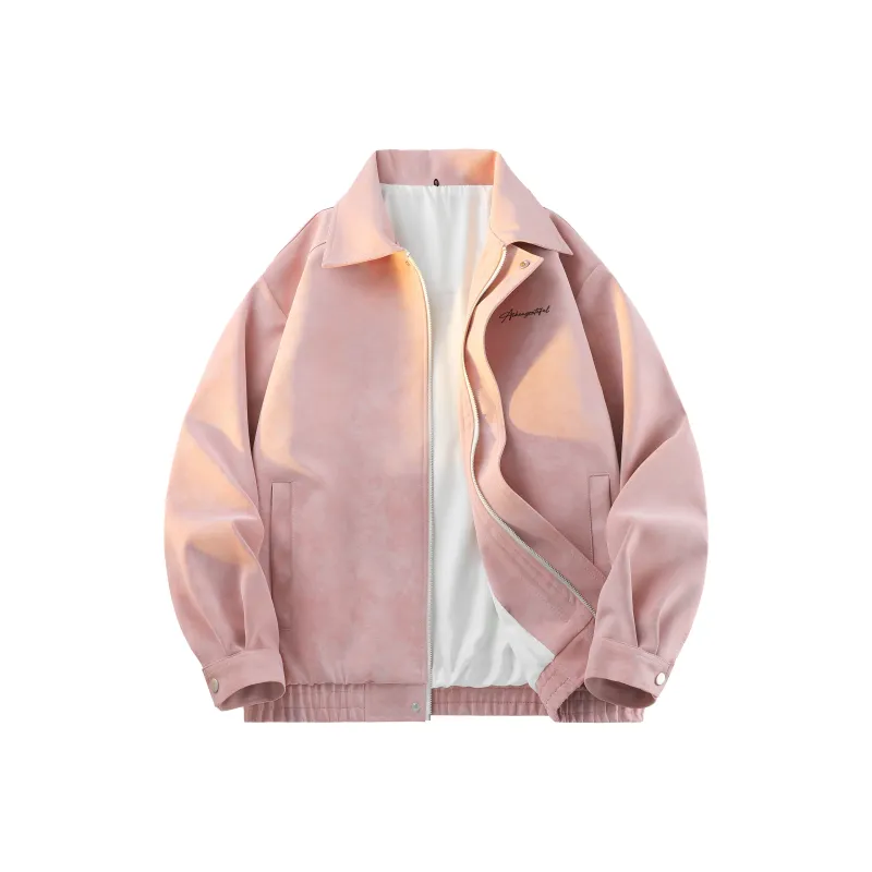 AKIN Leather Jacket Unisex Pink-0