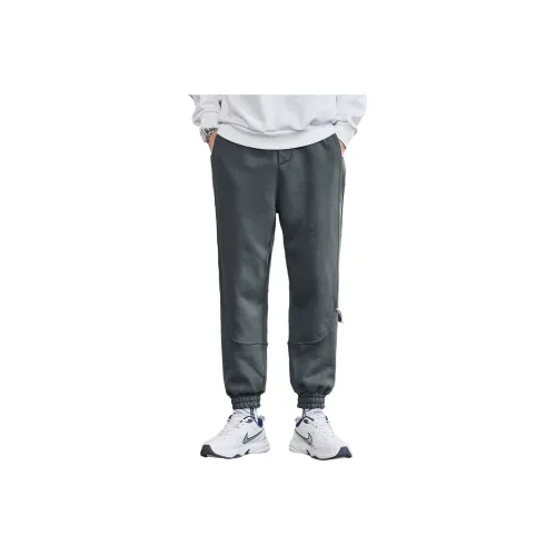 Tonlion Casual Pants Men Medium Gray Blue