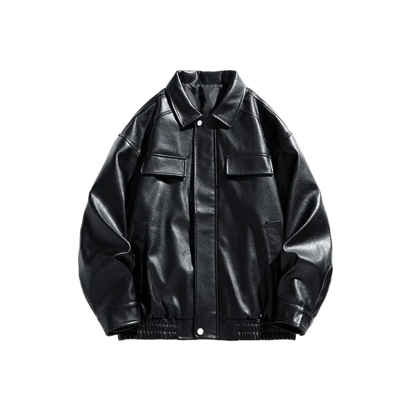Universal Templates Leather Jacket Unisex-0