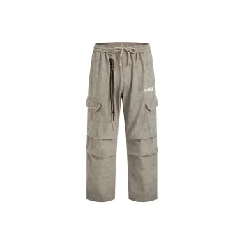 404MOB GANG Cargo Pants Unisex Desert Apricot
