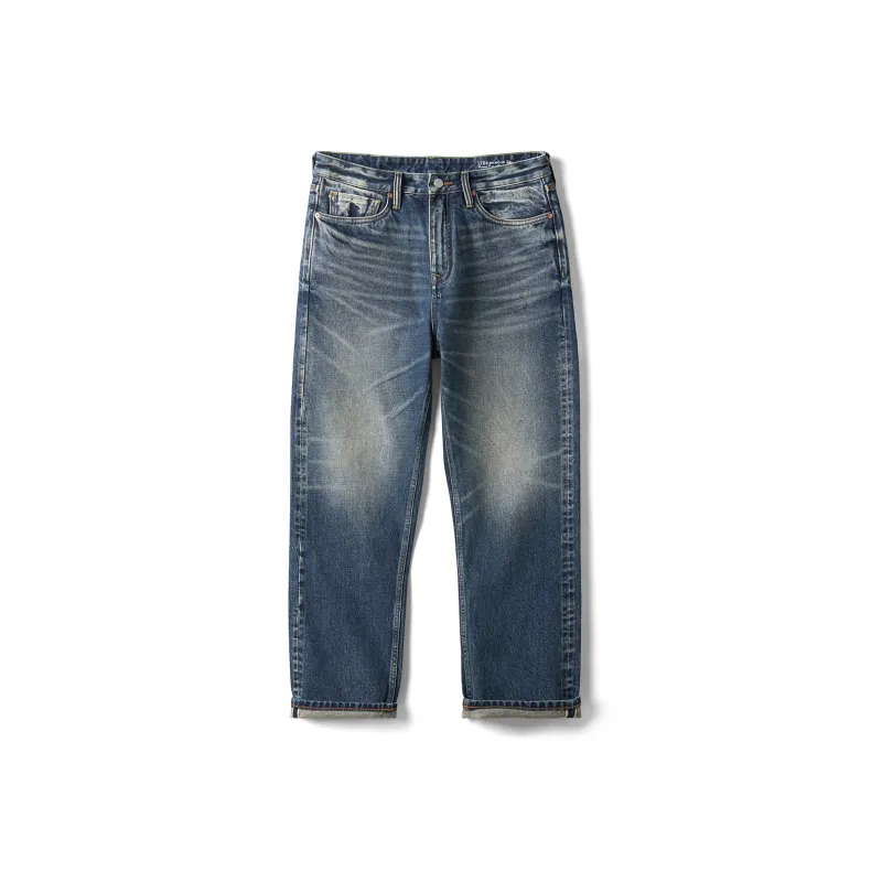 SIMWOOD Jeans Men's Washable Vintage Blue-0