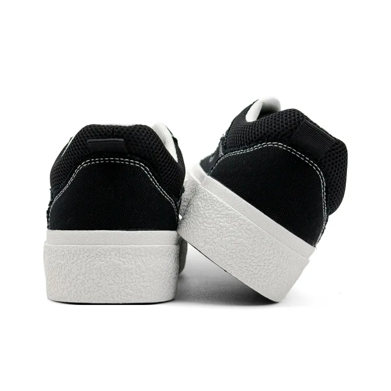 Mengsai Cushioning, Wear Resistant Low Top Canvas Shoes Men's Black-5