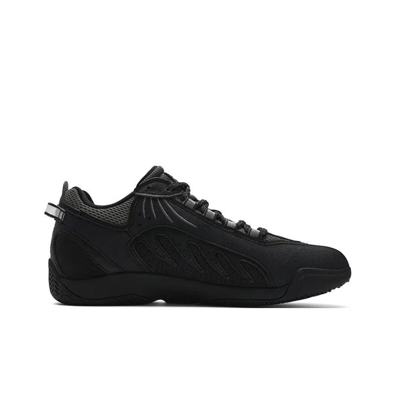 FILA ADE Anti Slip Wear Resistant Low Top Casual Shoes Men's Black Gray-1