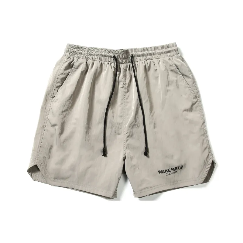 CHINISM Casual Shorts Unisex Khaki Gray-0