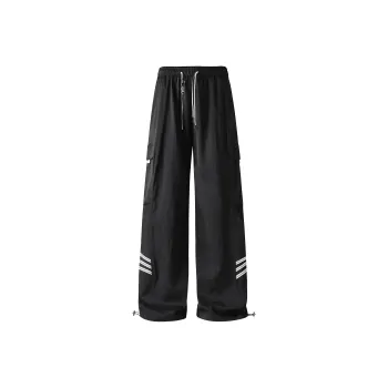 MARK WAFFLE Casual Pants Unisex Black