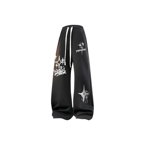 PUPU ALIENS Casual Wednesday pants Unisex Black