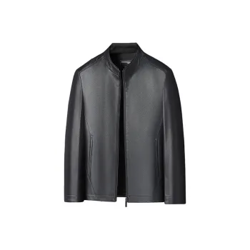 PIERRE CARDIN Leather Jacket Men's