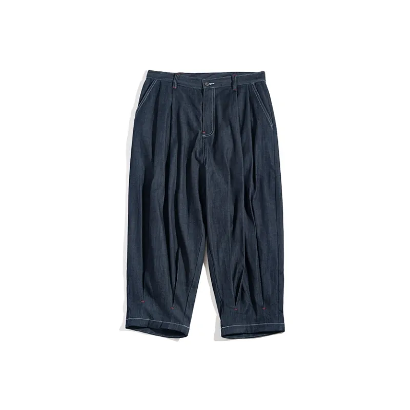 PHANTACI Casual Pants Men Blue-0