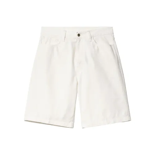 Carhartt WIP SS24 Denim Shorts Unisex White