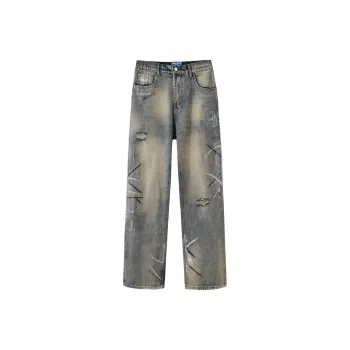 HELEH Jeans Unisex Vintage Blue