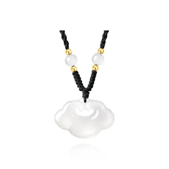 Central Fashion Natural Chalcedony Necklaces Unisex