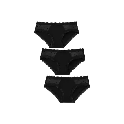 LUYOUYE Underpants Women's 3 Pack Black