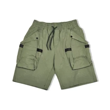 Ricky Tenko Loose Fit Shorts Unisex Army Green