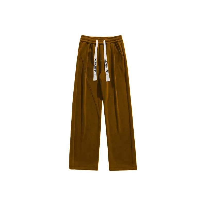 Love Monster Casual Pants Unisex Brown-0