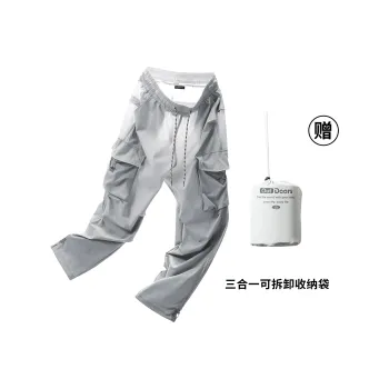 GNOMESHGH Casual Pants Unisex Cloud Gray