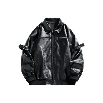 HIKZ Leather Jacket Unisex Black