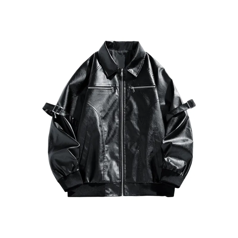 HIKZ Leather Jacket Unisex Black-0