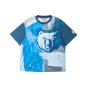 JACK JONES· JACK&JONESxNBA T Shirt Men's E41 Dark Blue