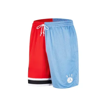 JORDAN Casual Shorts Men Red Blue Patchwork