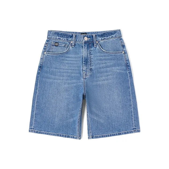 Lee Denim Shorts Men Light Blue-0
