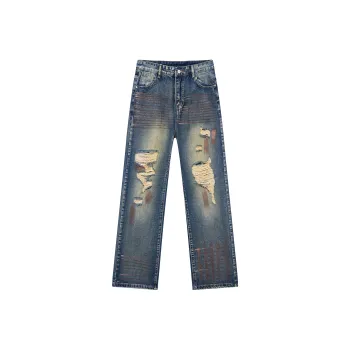 SUPEREALLY Jeans Unisex Vintage Blue
