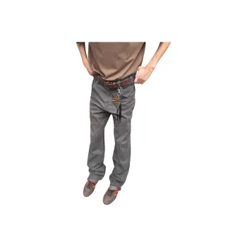 DAFK Casual Pants Men's Gray Recommended By The Main Designer
