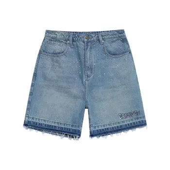 TCH Denim Shorts Unisex Blue