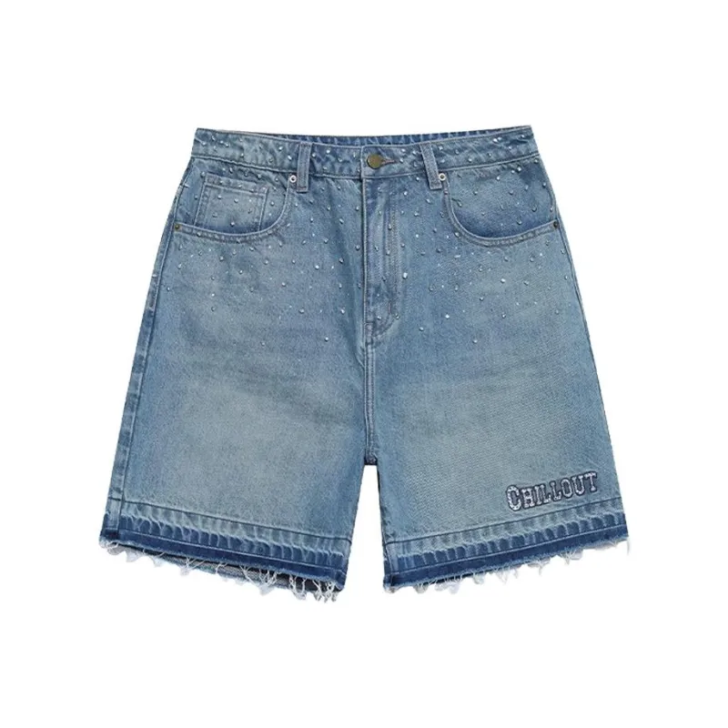 TCH Denim Shorts Unisex Blue-0