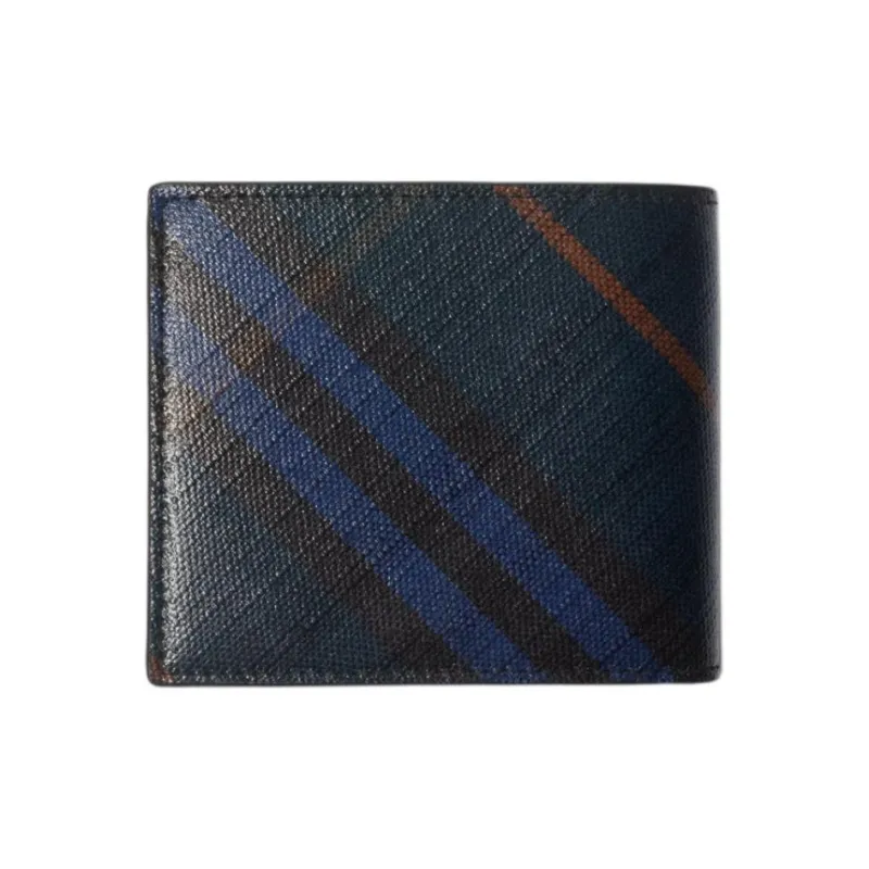 Burberry Cotton Wallet Men's Midnight Blue-1