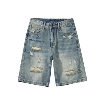 Maserati Denim Shorts Unisex