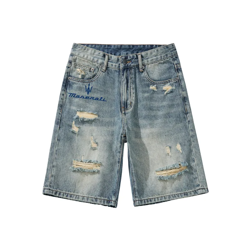 Maserati Denim Shorts Unisex-0