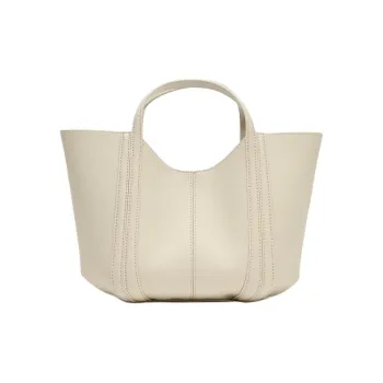 ZARA Polyurethane One Shoulder Handbag Mini Women's Raw White